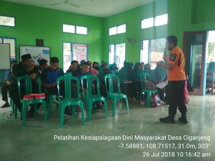 Penyampaian Materi Tentang Mitigasi Bencana