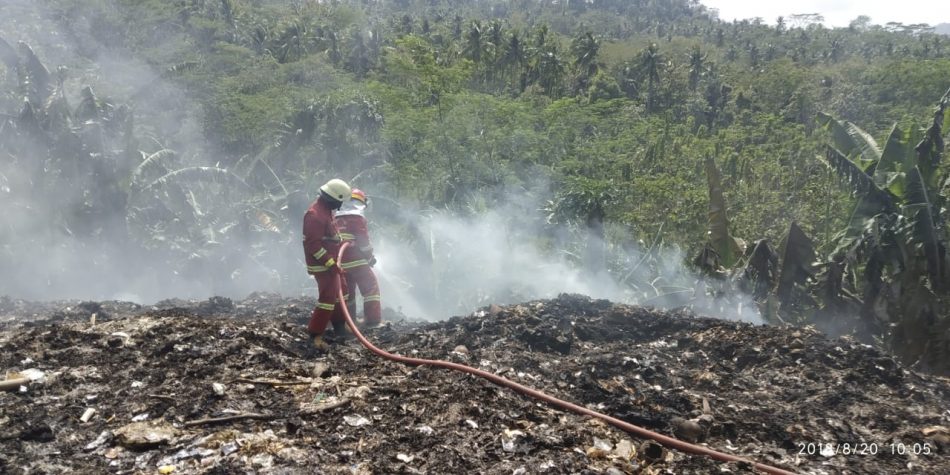 Kebakaran TPA Purbahayu Pangandaran